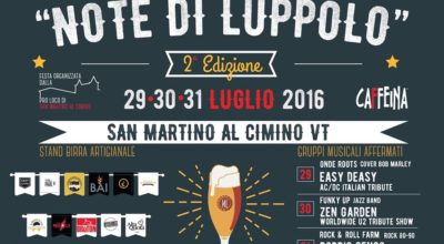 Note di Luppolo, dal 29 al 31 luglio a San Martino al Cimino