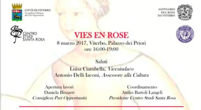 – Vies en Rose, l’8 marzo a Palazzo dei Priori si parla di donne