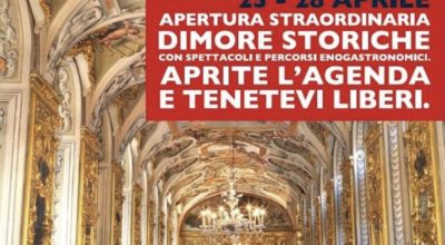 Apertura straordinaria dimore storiche, teatro di strada a Prato Giardino il 28 aprile