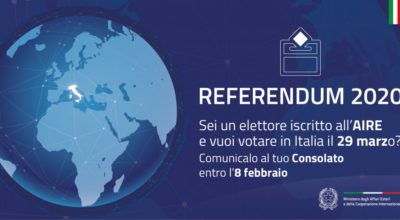 REFERENDUM COSTITUZIONALE DEL 29 MARZO, INFORMAZIONI UTILI PER CONNAZIONALI RESIDENTI ALL’ESTERO E OPZIONE DI VOTO IN ITALIA