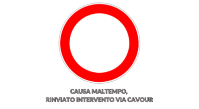 Maltempo, rinviato intervento via Cavour – traffico regolare