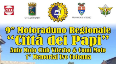 IX motoraduno regionale città dei Papi, il 5 giugno a piazza della Rocca. Attenzione alla viabilità