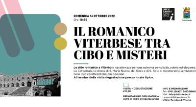 Il romanico viterbese tra cibo e misteri – 16 ottobre ore 10.30 – Ufficio turistico Viterbo