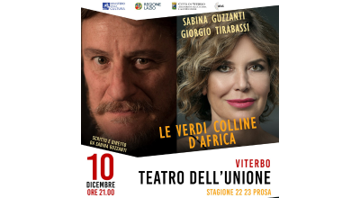 Sold out per le Verdi colline dell’Africa con Sabina Guzzanti e Giorgio Tirabassi, 10 dicembre al Teatro Unione
