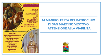 14 maggio, festa del patrocinio di San Martino Vescovo