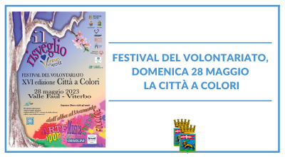 Festival del Volontariato, domenica 28 maggio la Città a colori