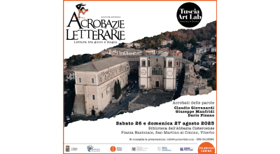 Acrobazie letterarie – 26 e 27 agosto presso la Biblioteca Abbaziale di San Martino al Cimino