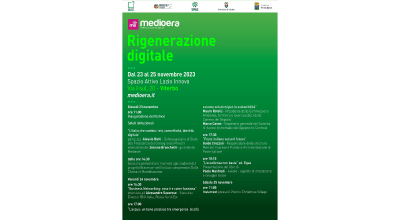 Medioera, dal 23 al 25 novembre, parte il festival della Rigenerazione digitale: a Viterbo il sottosegretario Butti e l’intervento del ministro Lollobrigida