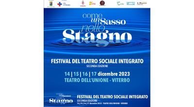 Festival teatro sociale integrato, dal 14 al 17 dicembre al Teatro Unione