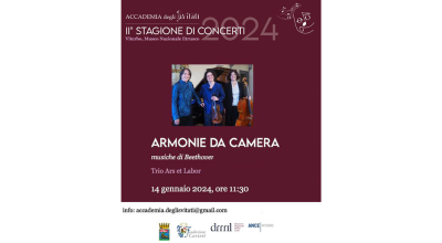 Stagione Accademia S. Vitati, secondo concerto. Domenica 14 gennaio, ore 11,30 – Museo Etrusco Viterbo