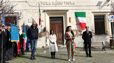 Roccalvecce, ieri mattina la cerimonia in piazza Umberto I per la nuova lapide in memoria dei Caduti di tutte le guerre
