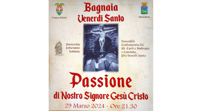Domani 29 marzo, a Bagnaia, la rievocazione storica della Passione di Cristo. Attenzione alla viabilità