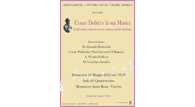 Cesare Dobici e la sua musica, domenica 12 maggio conferenza concerto al Monastero di Santa Rosa