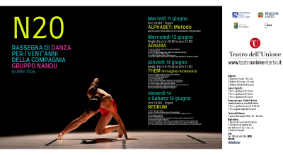 N20 – rassegna di danza per i vent’anni della compagnia gruppo nanou. 11 – 15 giugno 2024, Teatro dell’Unione