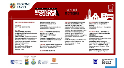 “Festival Economia della Cultura”, dall’11 al 13 ottobre a Viterbo