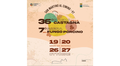 A San Martino al Cimino torna la Sagra delle Castagne e del Fungo Porcino