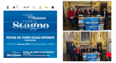 Festival Teatro Sociale Integrato Come un sasso nello stagno, dal 12 al 15 dicembre la terza edizione al Teatro dell’Unione