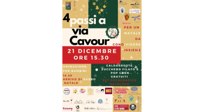 4 Passi a Via Cavour, sabato 21 dicembre arriva Babbo Natale